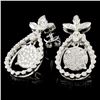 Image 2 : 14K Gold 1.66ctw Diamond Earrings