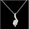 Image 2 : 14K Gold 0.31ctw Diamond Pendant