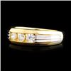 Image 2 : 18K Gold & Platinum 0.39ctw Diamond Ring