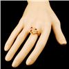 Image 3 : 14K Gold 0.88ct Ruby & 0.41ctw Diamond Ring