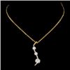 Image 2 : 14K Gold 0.25ctw Diamond Pendant