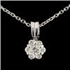 Image 1 : 14K Gold 0.23ctw Diamond Pendant