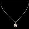 Image 2 : 14K Gold 0.69ctw Diamond Pendant
