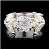 18K TT Gold 1.36ctw Diamond Ring