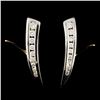 Image 1 : 14K Gold 0.43ctw Diamond Earrings