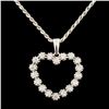 Image 1 : 14K Gold 0.45ctw Diamond Pendant