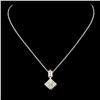 Image 2 : 14K Gold 0.43ctw Diamond Pendant