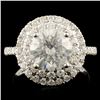 Image 1 : 18K Gold 2.73ctw Diamond Ring