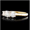 Image 2 : 14K Gold 1.20ctw Diamond Ring