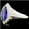 Image 2 : 18K Gold 1.51ct Sapphire & 0.65ctw Diamond Ring