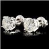 Image 2 : 14K Gold 1.42ctw Diamond Earrings