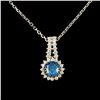 Image 1 : 14K Gold 0.71ctw Diamond Pendant