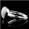 Image 3 : 14K White Gold 0.56ctw Diamond Ring