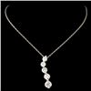 Image 2 : 14K Gold 1.60ctw Diamond Pendant