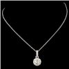 Image 2 : 14K Gold 0.78ctw Diamond Pendant