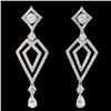 Image 1 : 18K Gold 2.01ctw Diamond Earrings