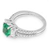 Image 2 : 14K Gold 1.50ct Emerald & 1.10ct Diamond Ring