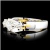 Image 2 : 18K Gold 0.72ctw Diamond Ring