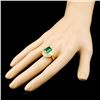 Image 3 : 18K Gold 3.58ct Emerald & 2.23ctw Diamond Ring
