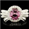 Image 1 : 18K Gold 1.77ct Spinel & 1.29ctw Diamond Ring