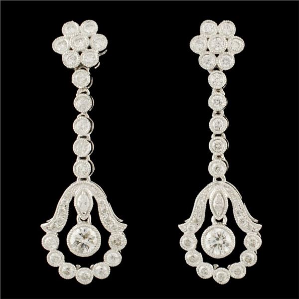 14K Gold 1.14ctw Diamond Earrings