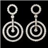 Image 1 : 18K Gold 2.10ctw Diamond Earrings