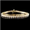 Image 1 : 14K Gold 5.38ctw Diamond Bracelet