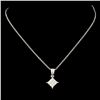 Image 1 : 18K Gold 0.14ctw Diamond Pendant