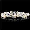 Image 2 : 18K Gold 5.31ctw Fancy Diamond Bracelet