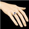 Image 3 : 18K Gold 0.90ct Sapphire & 0.91ctw Diamond Ring