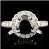 Image 1 : 14K Gold 4.15ctw Diamond Ring