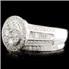 Image 2 : 14K Gold 1.25ctw Diamond Ring