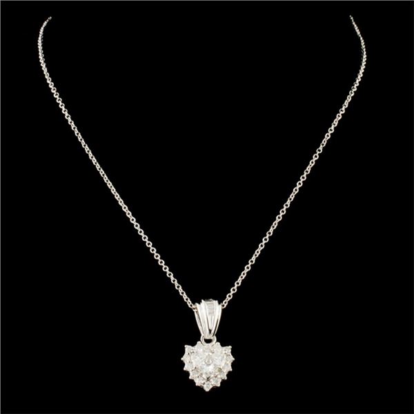 14K Gold 0.46ctw Diamond Pendant