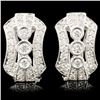 Image 1 : 18K Gold 0.68ctw Diamond Earrings