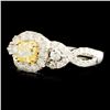 Image 2 : 18K Gold 1.31ctw Diamond Ring