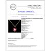 Image 4 : 14K Gold 0.64ct Ruby & 0.16ctw Diamond Pendant