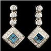 Image 1 : 18K Gold 0.82ctw Diamond Earrings