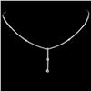 Image 1 : 18K Gold 1.40ctw Diamond Necklace