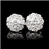 Image 1 : 18K White Gold 1.16ctw Diamond Earrings