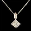 14K Gold 0.43ctw Diamond Pendant