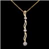 14K Gold 0.25ctw Diamond Pendant
