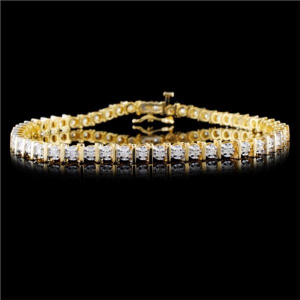 14K Yellow Gold 1.00ctw Diamond Bracelet