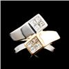 Image 1 : 14K Gold 0.48ctw Diamond Ring