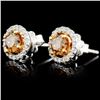 Image 2 : 14K Gold 1.29ctw Fancy Diamond Earrings