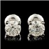 Image 1 : 14K Gold 1.00ctw Diamond Stud Earrings