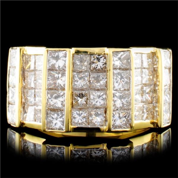 18K Gold 3.60ctw Diamond Ring