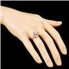 Image 3 : 14K Gold 0.38ct Ruby & 0.56ctw Diamond Ring