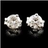 Image 1 : 14K Gold 0.77ctw Diamond Earrings