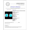 Image 3 : 14K Gold 12.28ct Turquoise & 1.22ctw Diamond Earri
