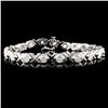 Image 1 : 14K Gold 5.00ctw Fancy Diamond Bracelet